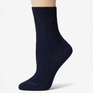 Smartwool M Women’s Everyday Cable Navy Crew Socks NWT